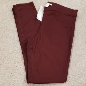 NWT H&M Maroon Skinny Stretch Pants